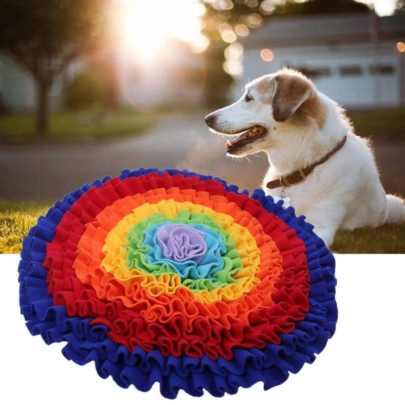 Snuffle Mat for Pet Dogs Slow Feeding Mat Food Dispensing Dog Sniffing Treat Foraging Training Pad Puppy Puzzle Toys Pet Supply